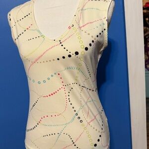 Women's small V-neck tank top dressy